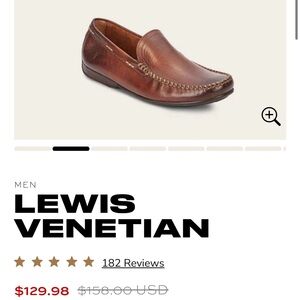 Frye‎ Dark Brown Leather Slip-On Loafers